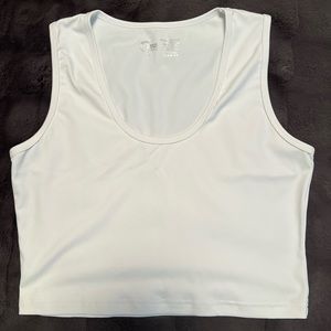 ZYIA White Stronger Crop Tank